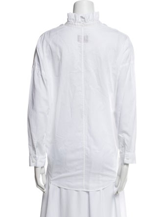 A Shirt Thing V-Neck Long Sleeve Blouse