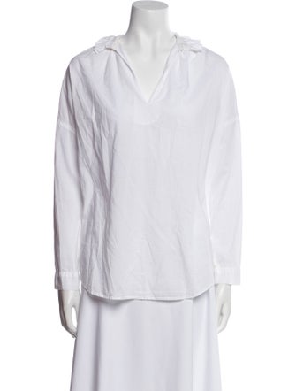 A Shirt Thing V-Neck Long Sleeve Blouse