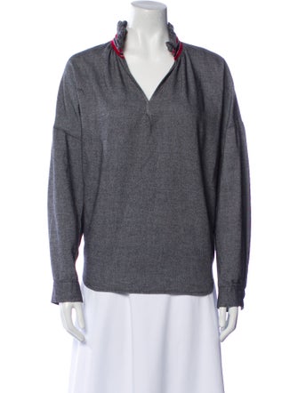 A Shirt Thing V-Neck Long Sleeve Sweatshirt