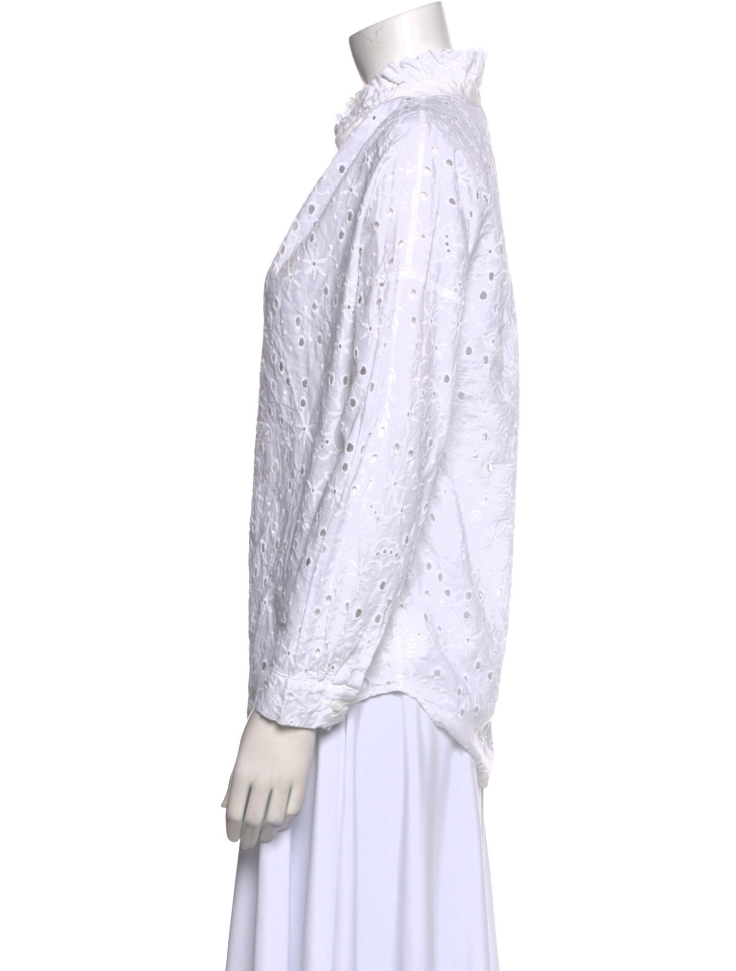 A Shirt Thing Printed Cowl Neck Blouse