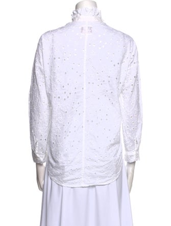 A Shirt Thing Printed Cowl Neck Blouse