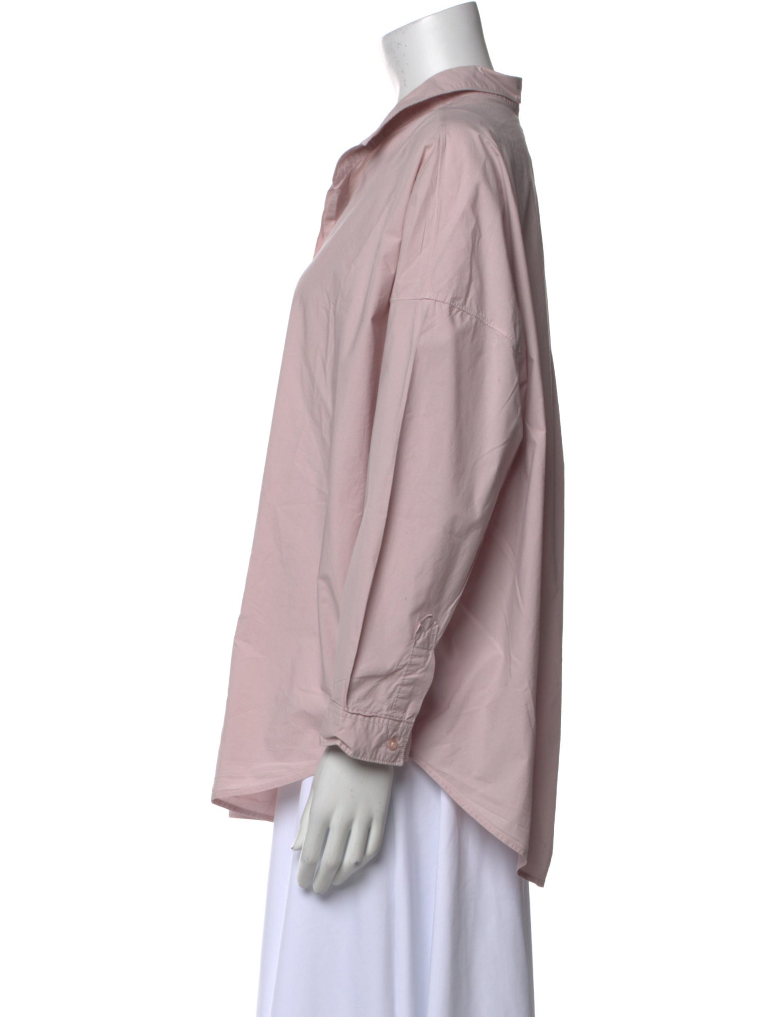 A Shirt Thing Three-Quarter Sleeve Button-Up Top