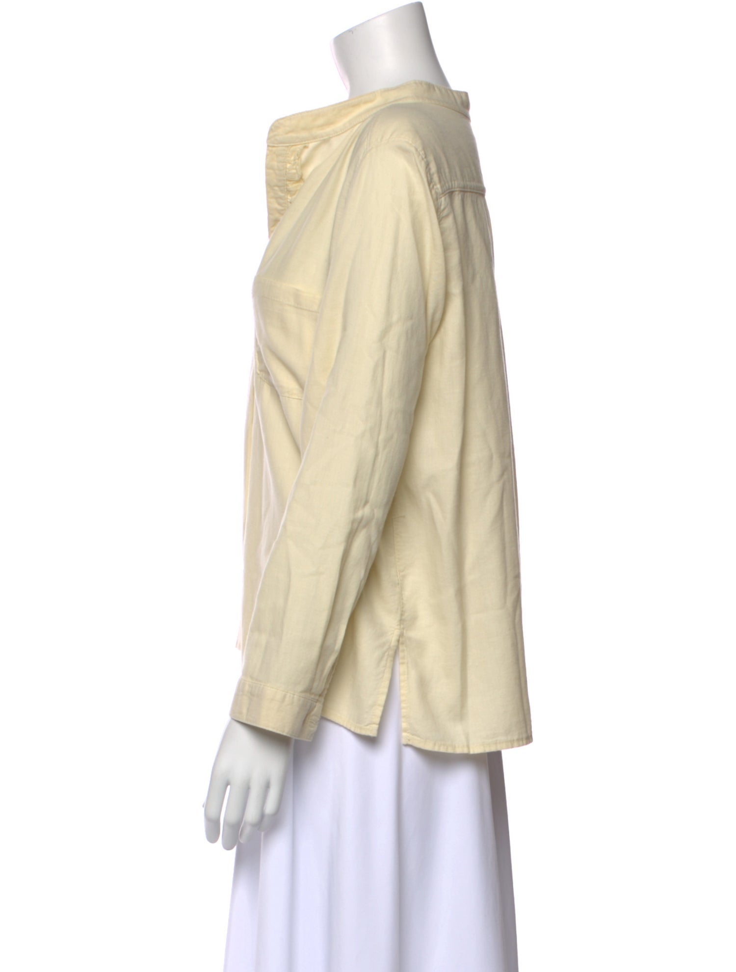 A Shirt Thing V-Neck Long Sleeve Blouse