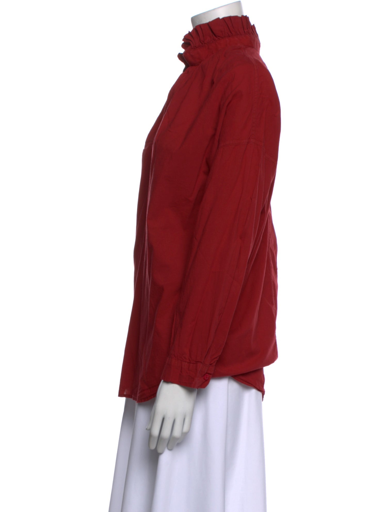 A Shirt Thing V-Neck Long Sleeve Blouse