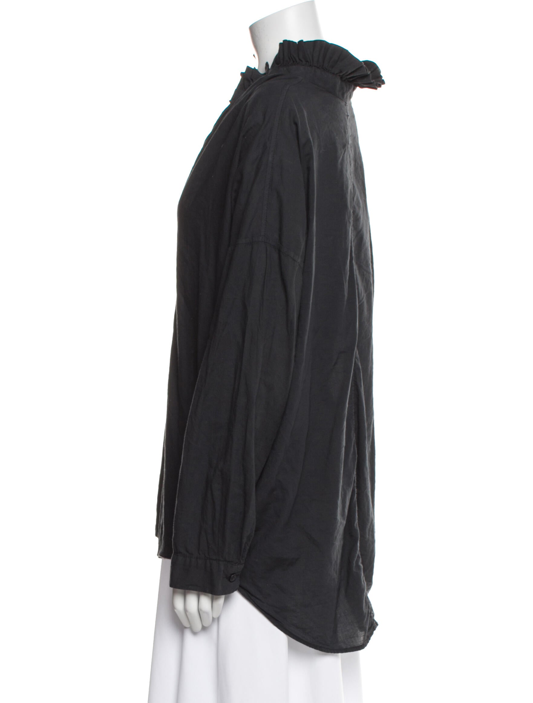 A Shirt Thing V-Neck Long Sleeve Blouse