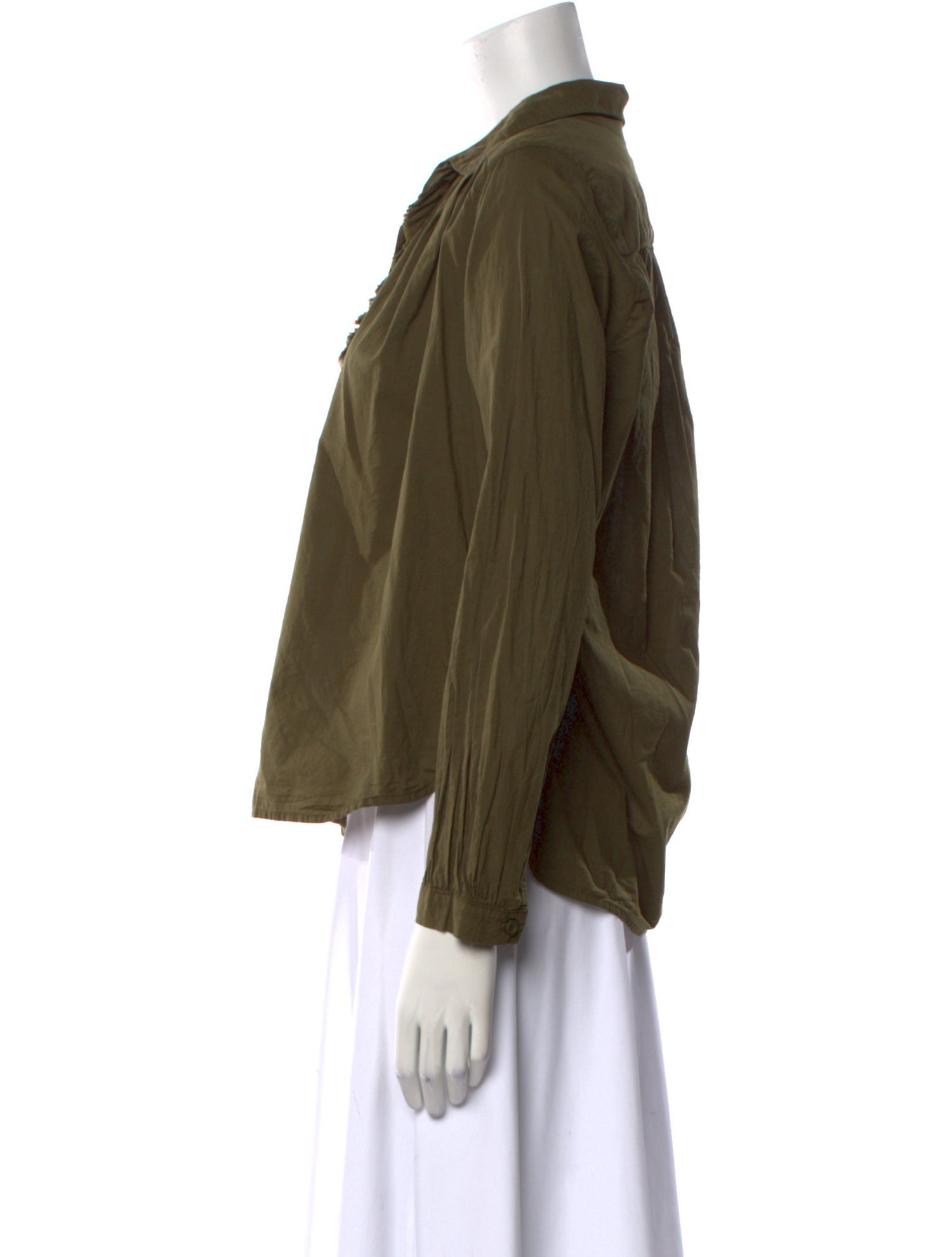 A Shirt Thing V-Neck Long Sleeve Blouse