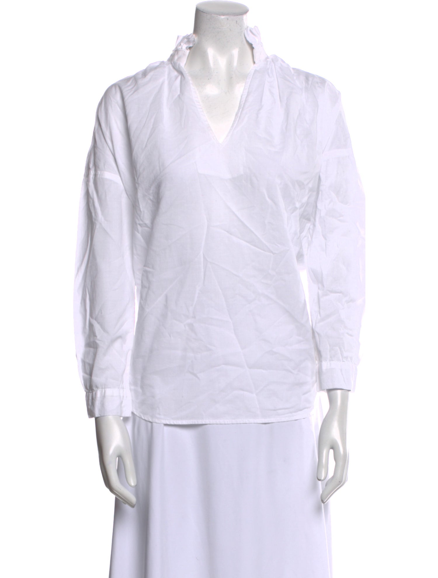 A Shirt Thing V-Neck Three-Quarter Sleeve Polo