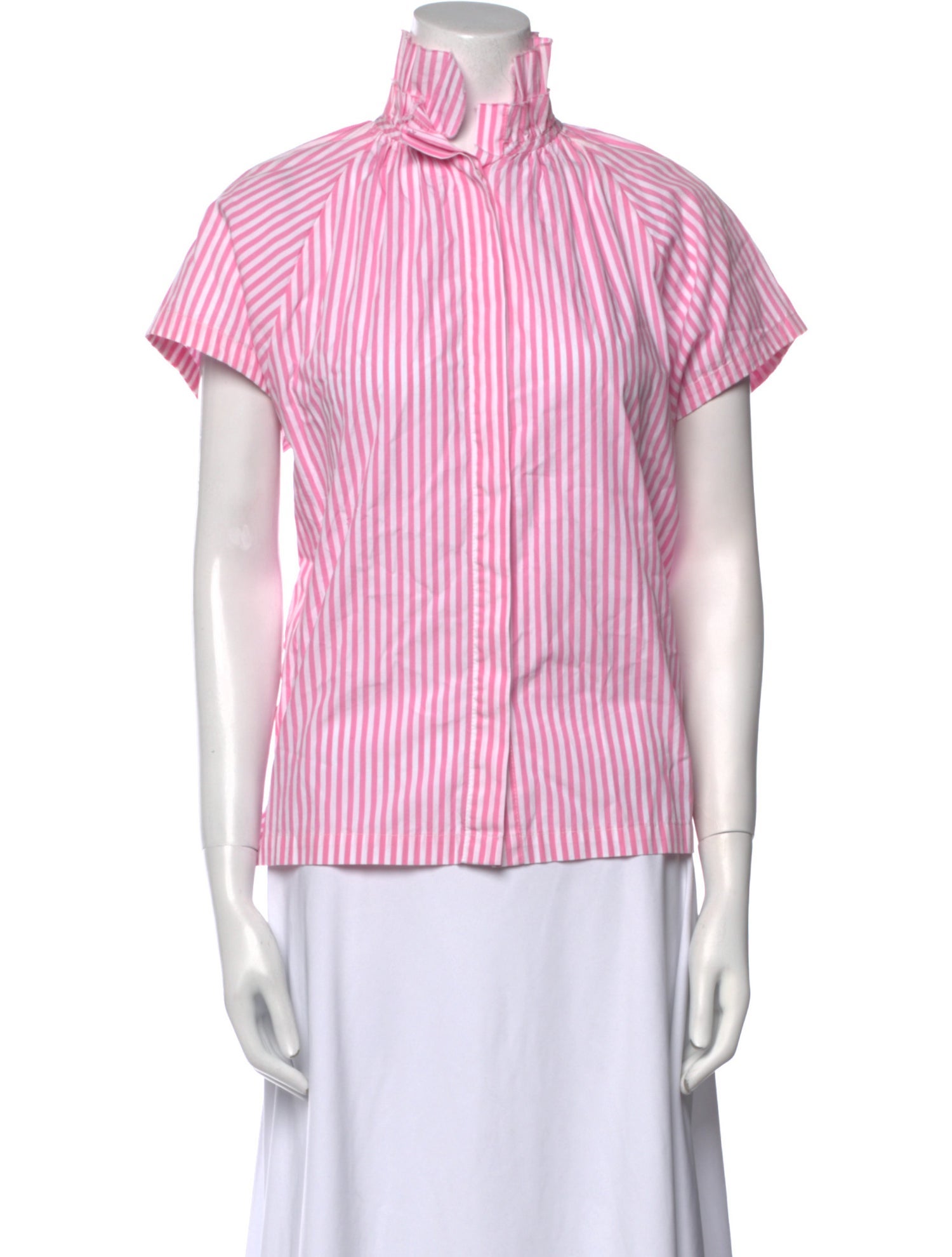 A Shirt Thing Striped Mock Neck Top w/ Tags