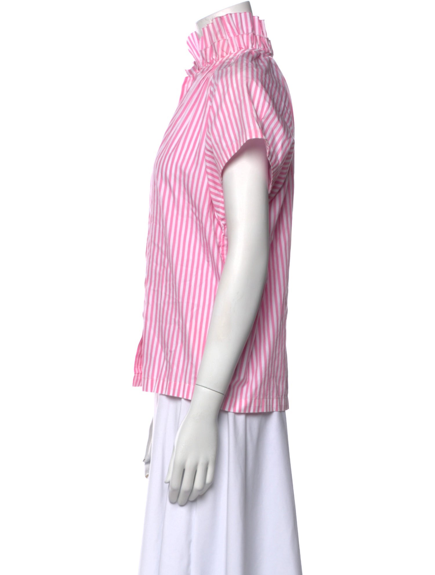 A Shirt Thing Striped Mock Neck Top w/ Tags