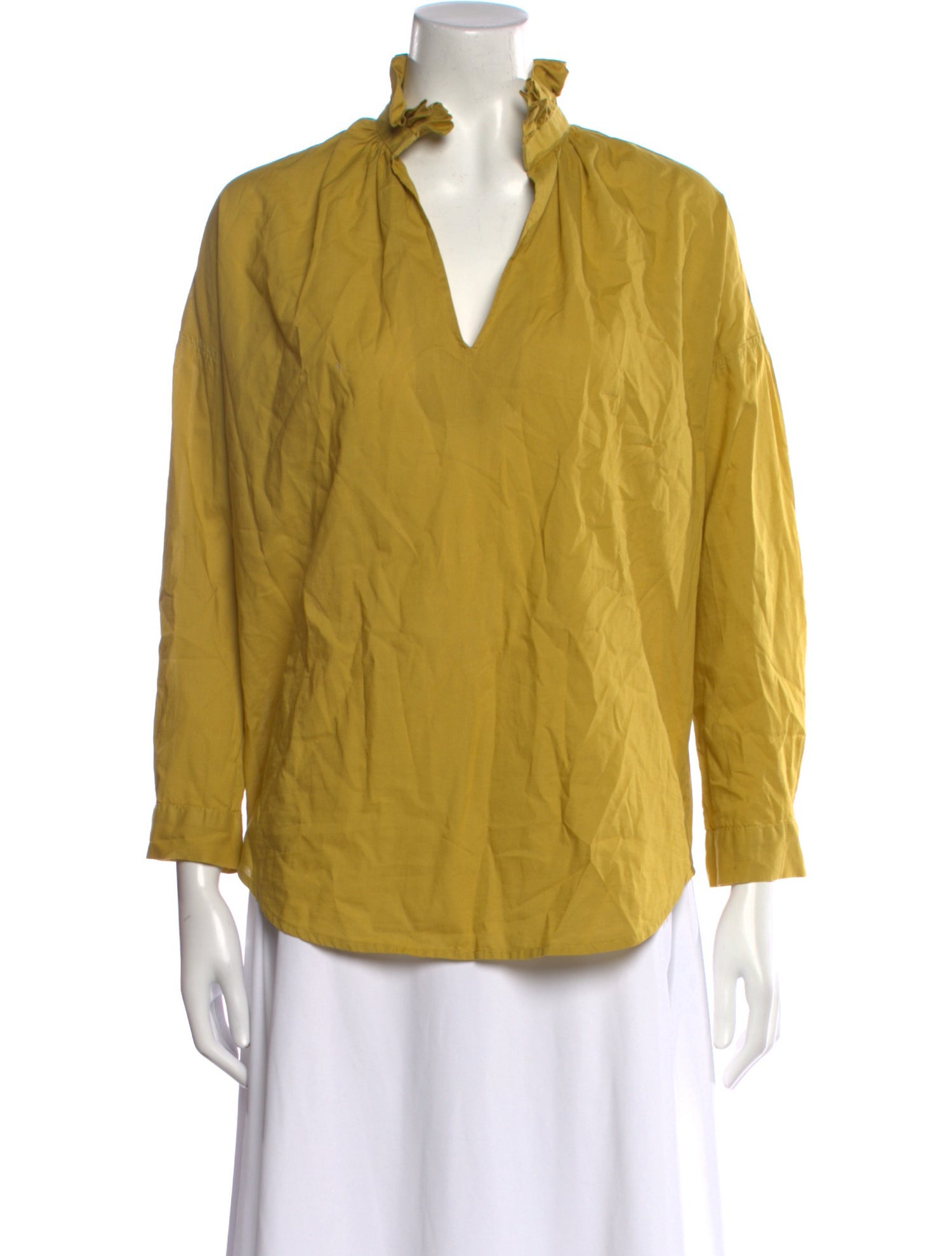 A Shirt Thing Three-Quarter Sleeve Blouse