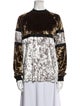 Astrid Andersen Printed Mock Neck Sweatshirt
