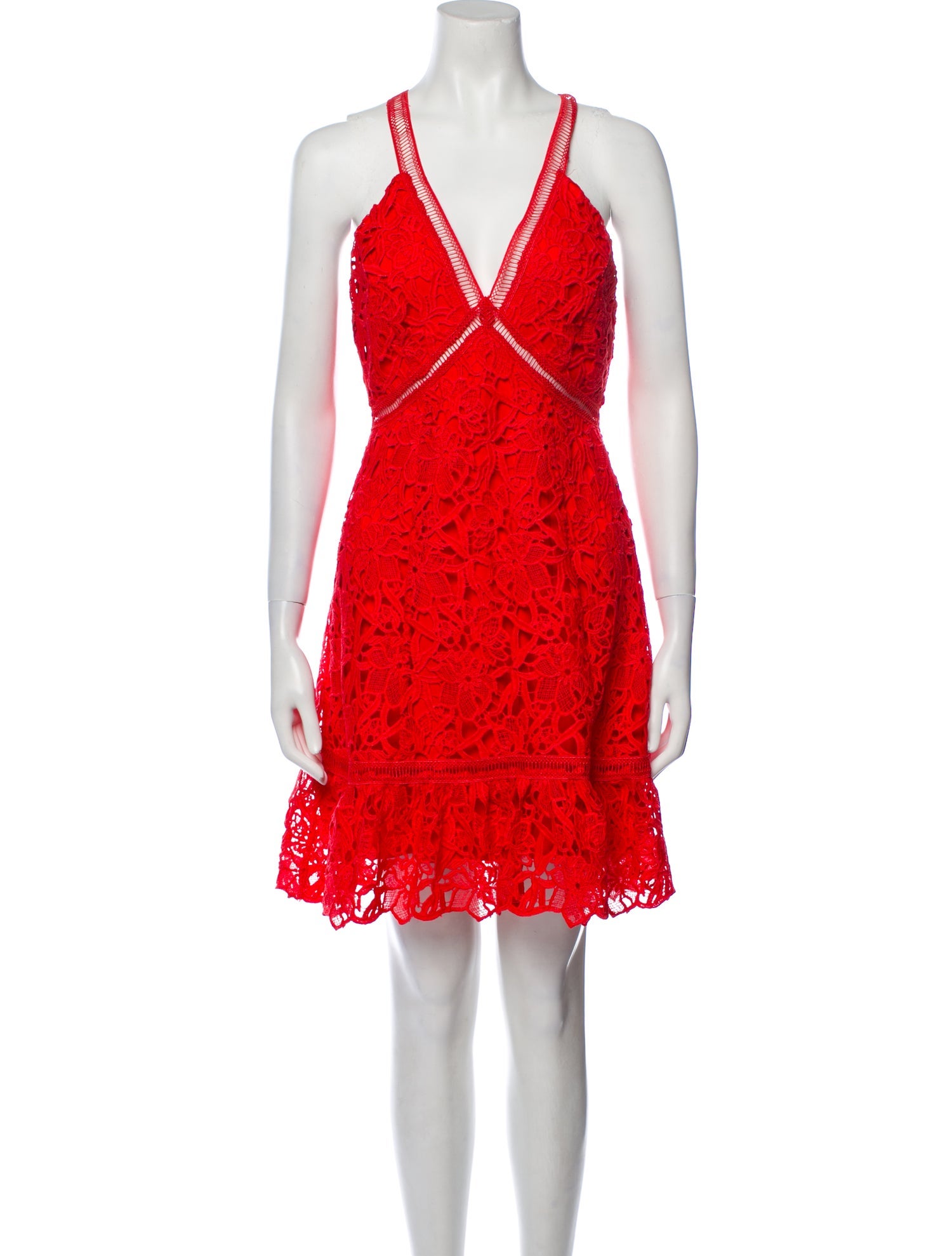 ASTR Lace Pattern Mini Dress