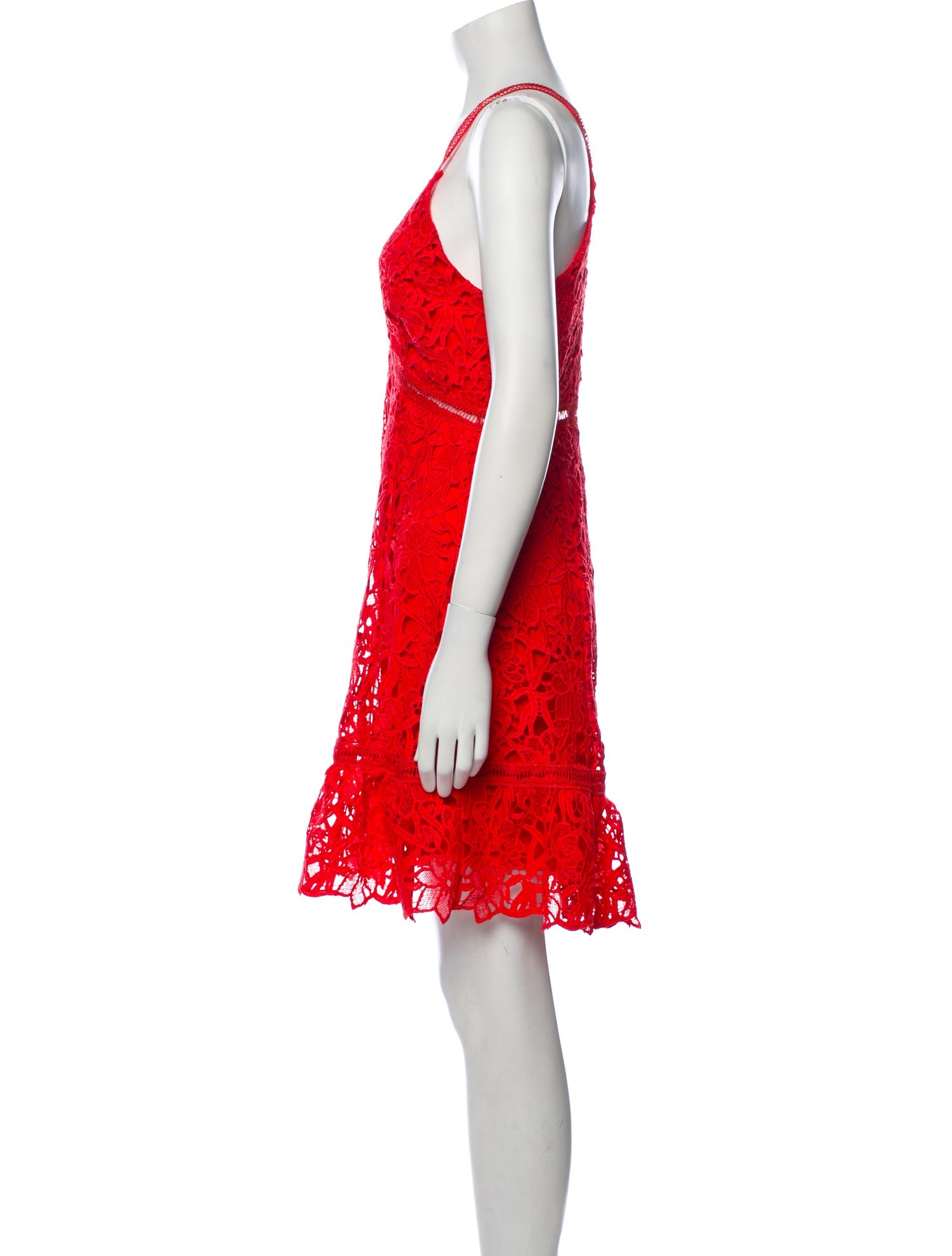 ASTR Lace Pattern Mini Dress