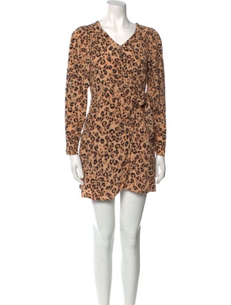 ASTR Animal Print Mini Dress