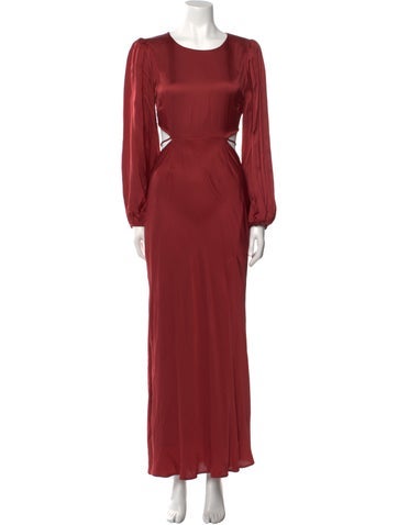 Astr Dresses Crew Neck Long Dress M