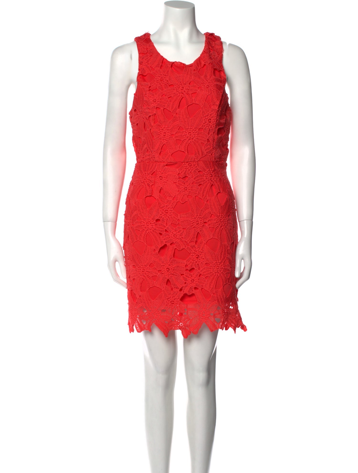 ASTR Lace Pattern Mini Dress