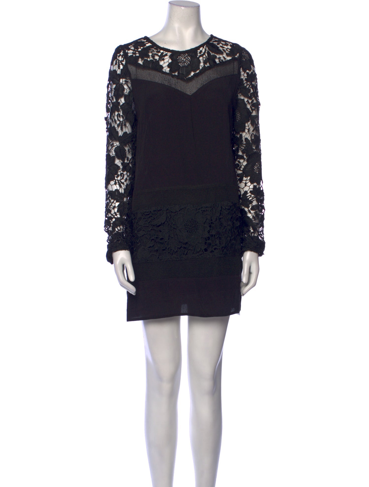 ASTR Lace Pattern Mini Dress