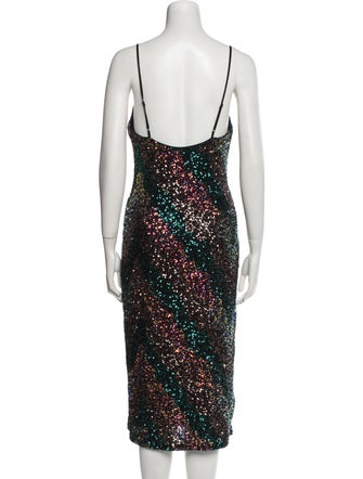 ASTR Square Neckline Midi Length Dress