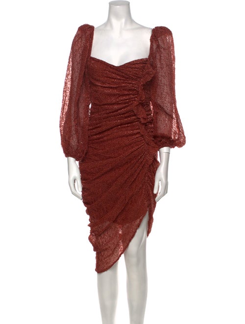 ASTR Square Neckline Midi Length Dress