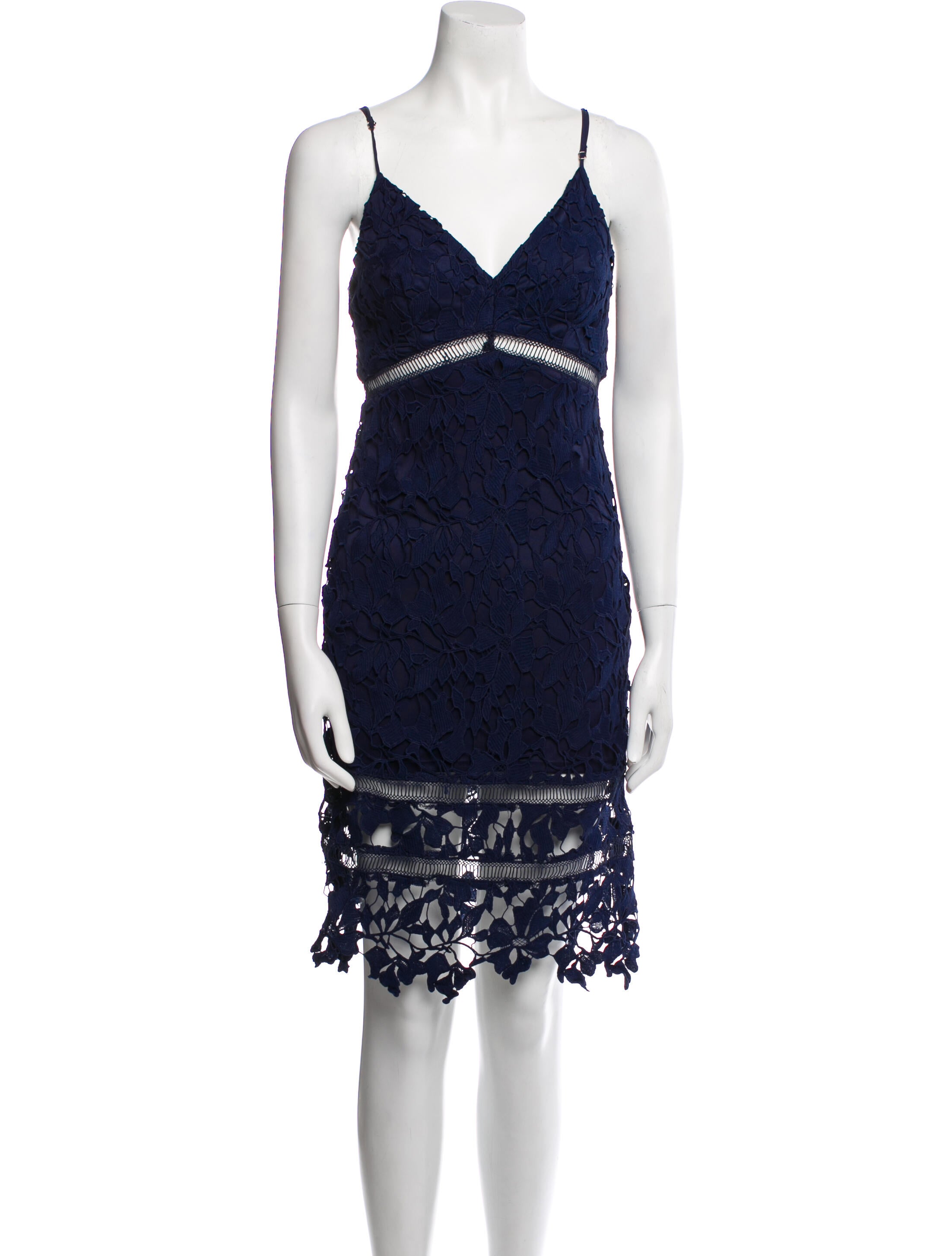 ASTR Lace Pattern Knee-Length Dress