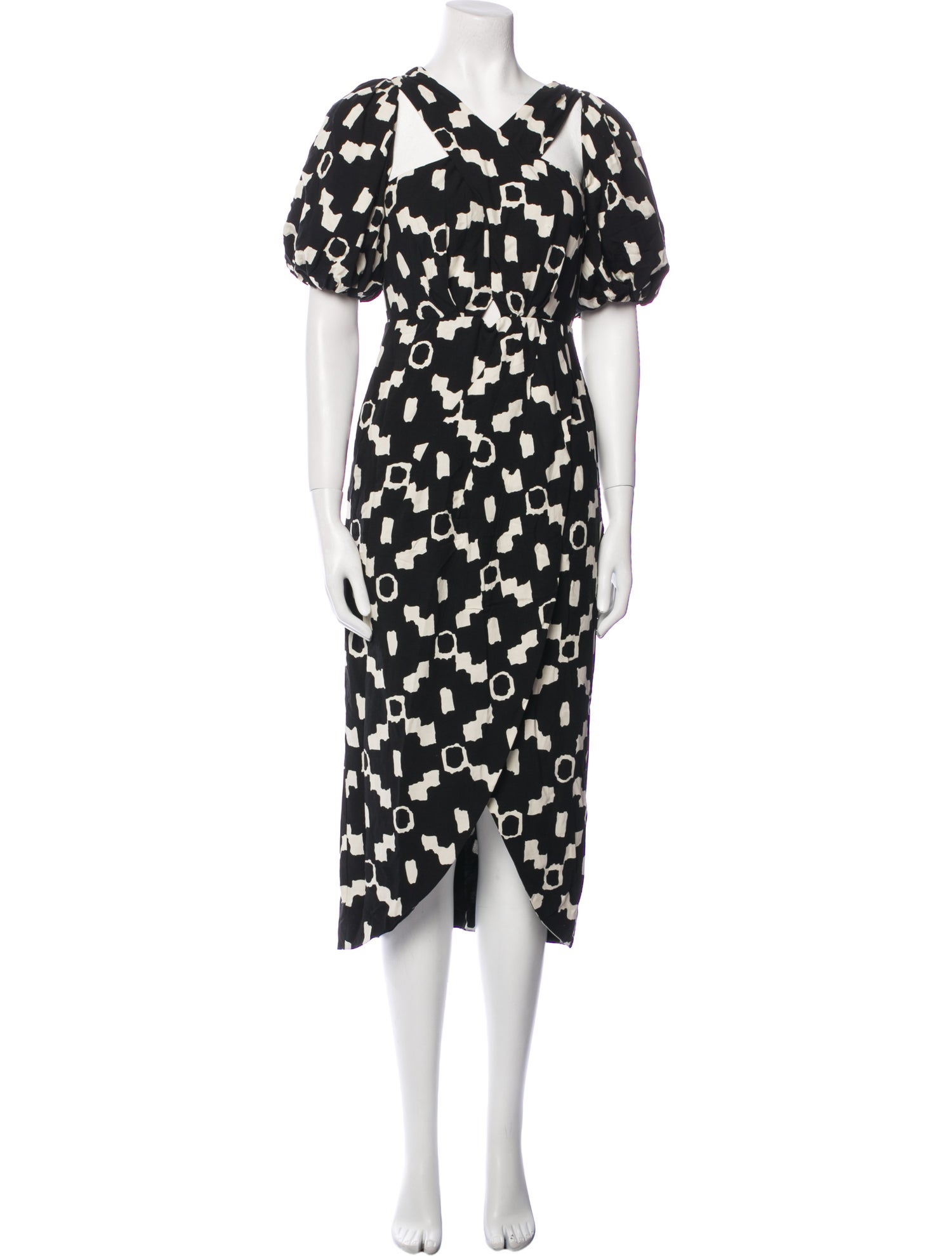 ASTR Printed Midi Length Dress