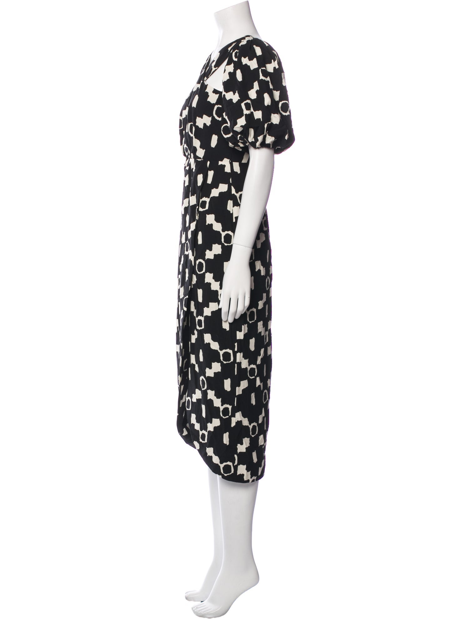 ASTR Printed Midi Length Dress