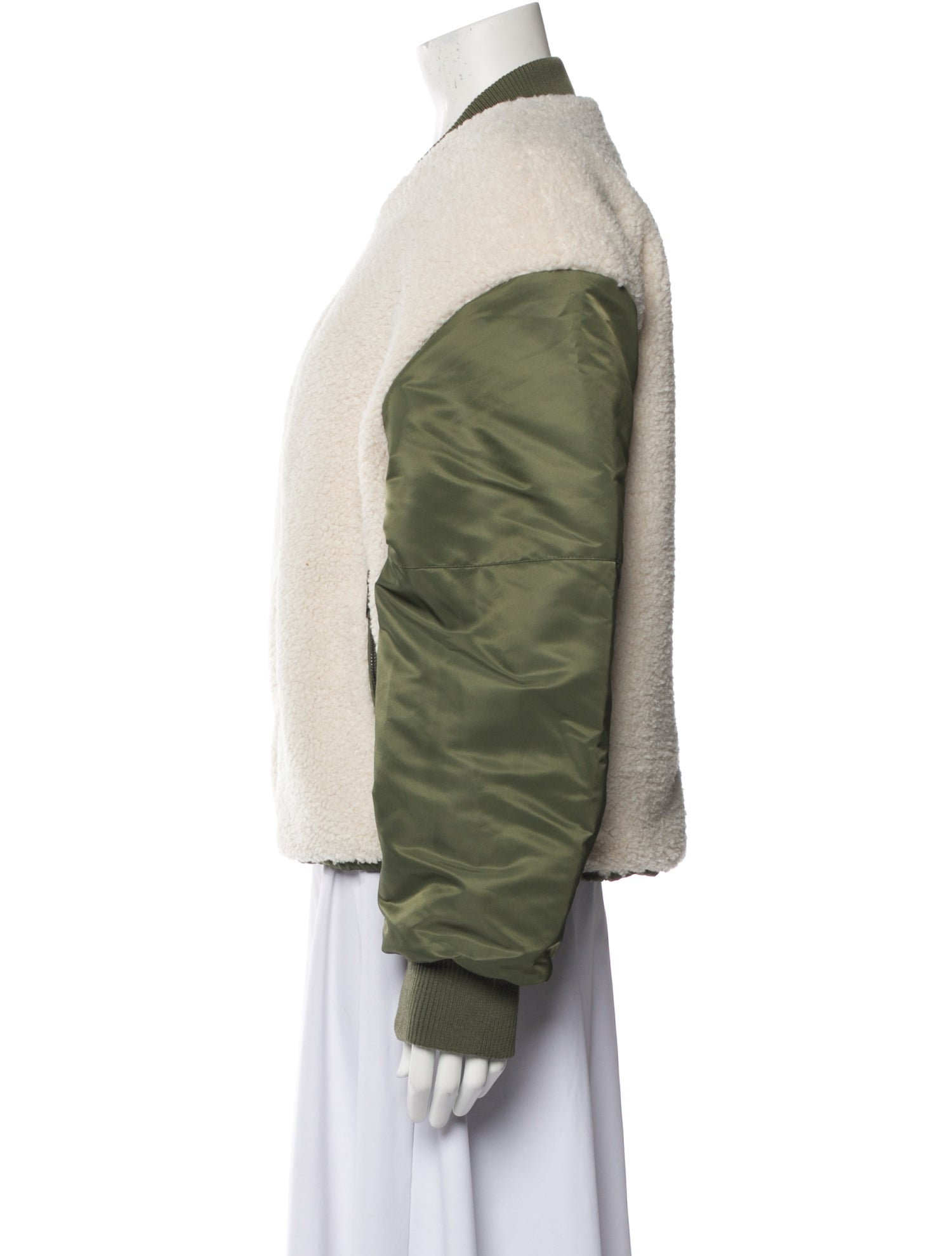 ASTR Colorblock Pattern Bomber Jacket