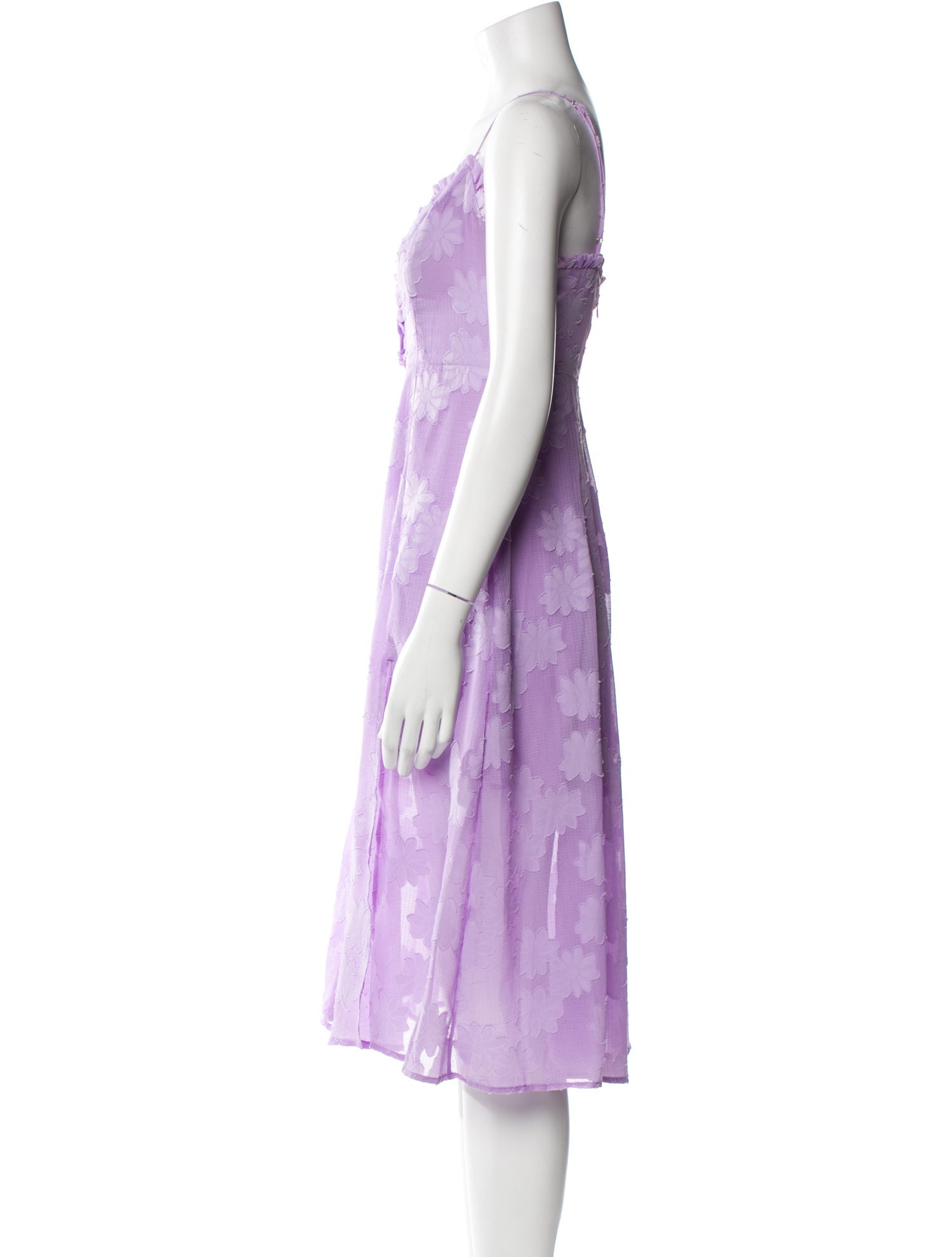 ASTR V-Neck Knee-Length Dress