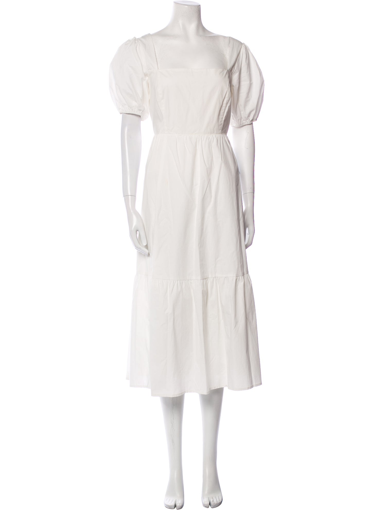 ASTR Square Neckline Midi Length Dress