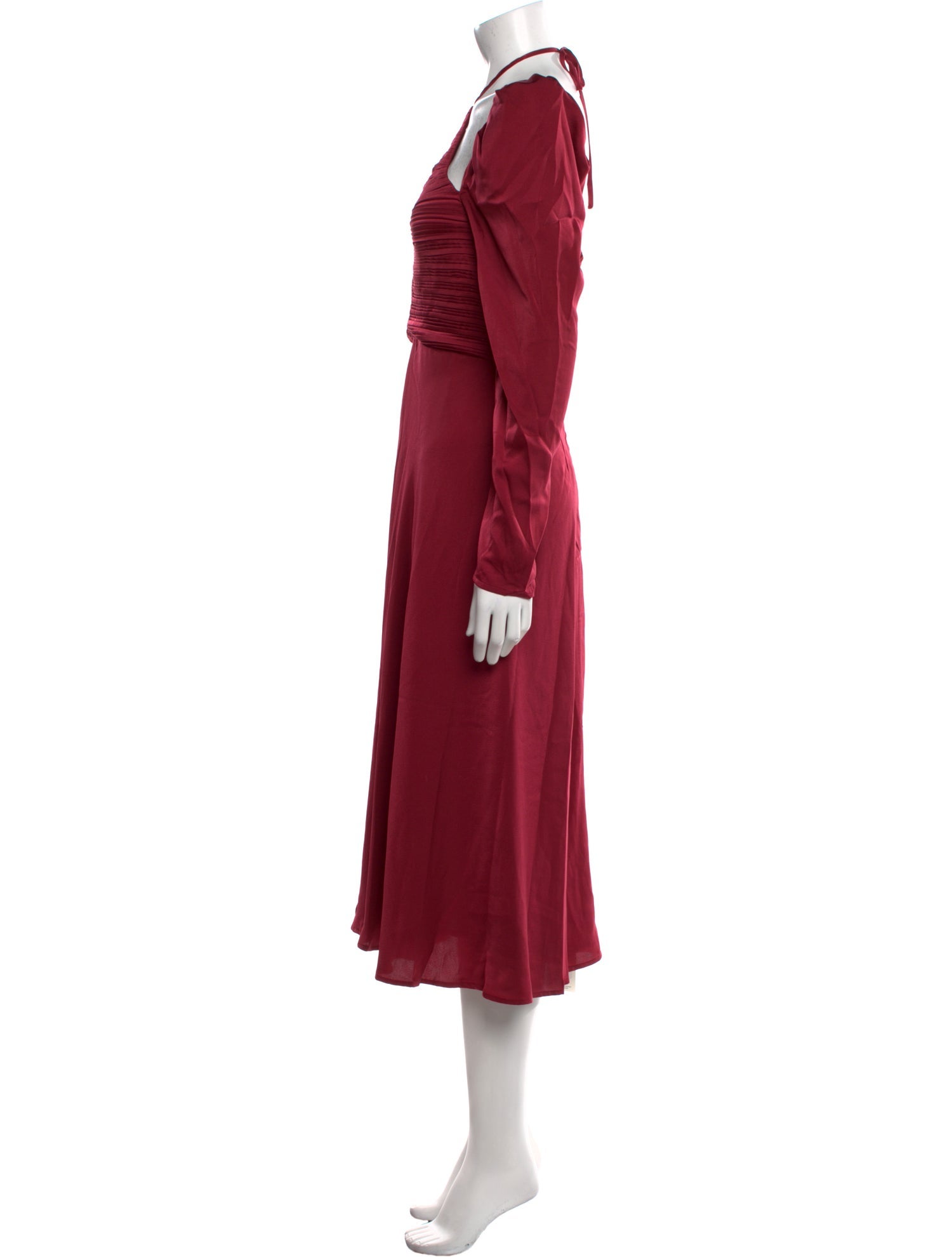 ASTR V-Neck Midi Length Dress