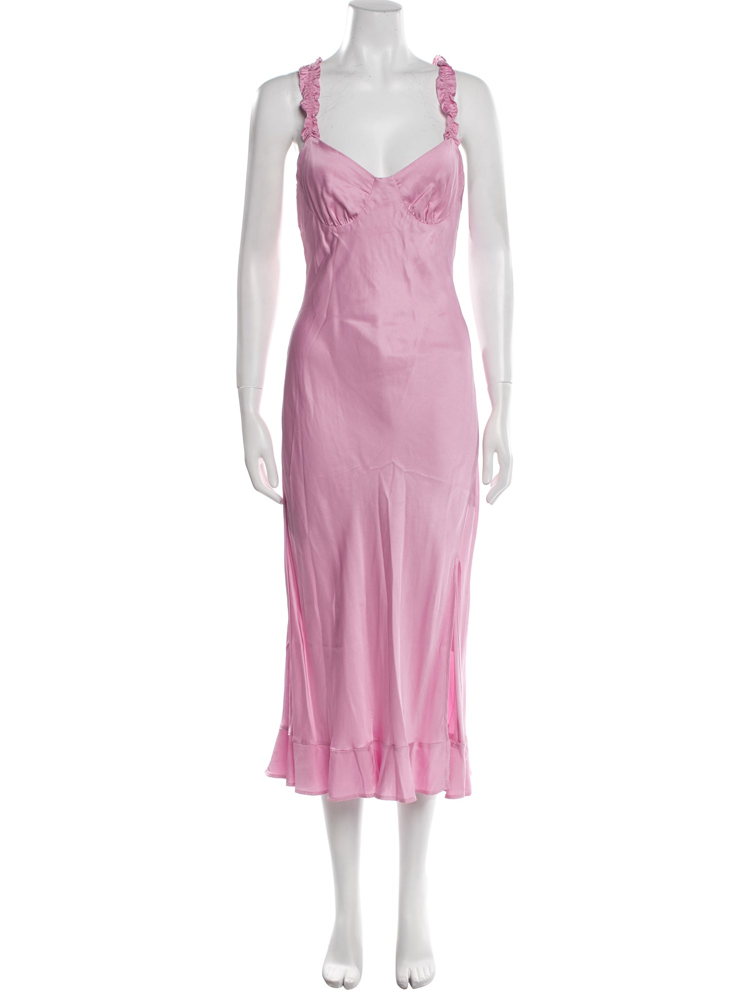 ASTR V-Neck Long Dress