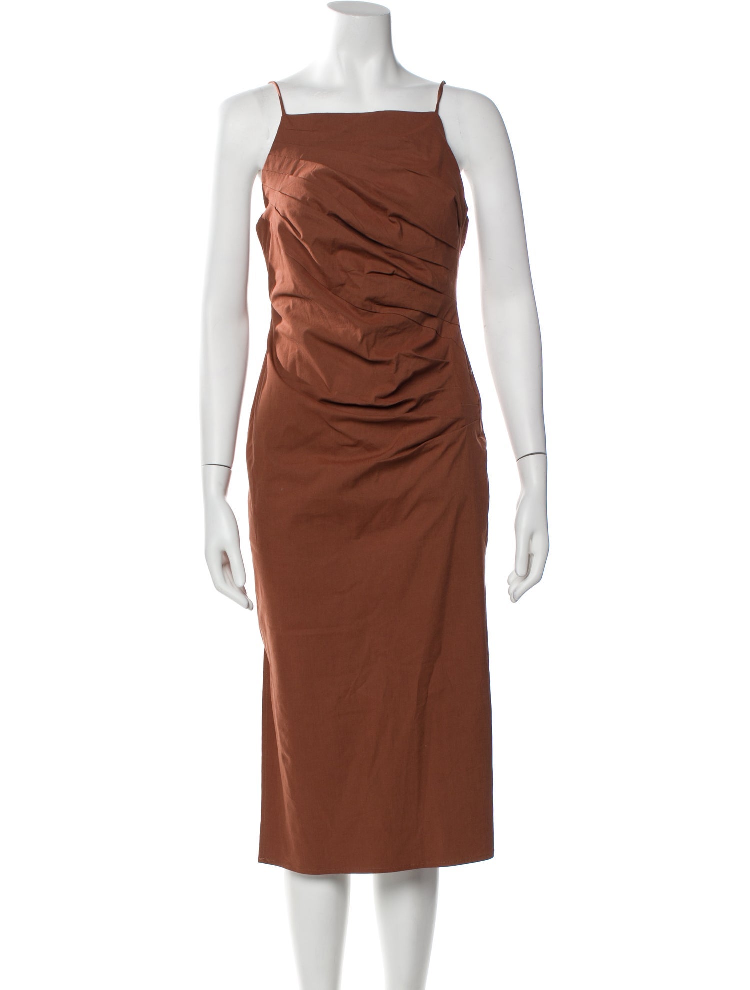 ASTR Square Neckline Midi Length Dress