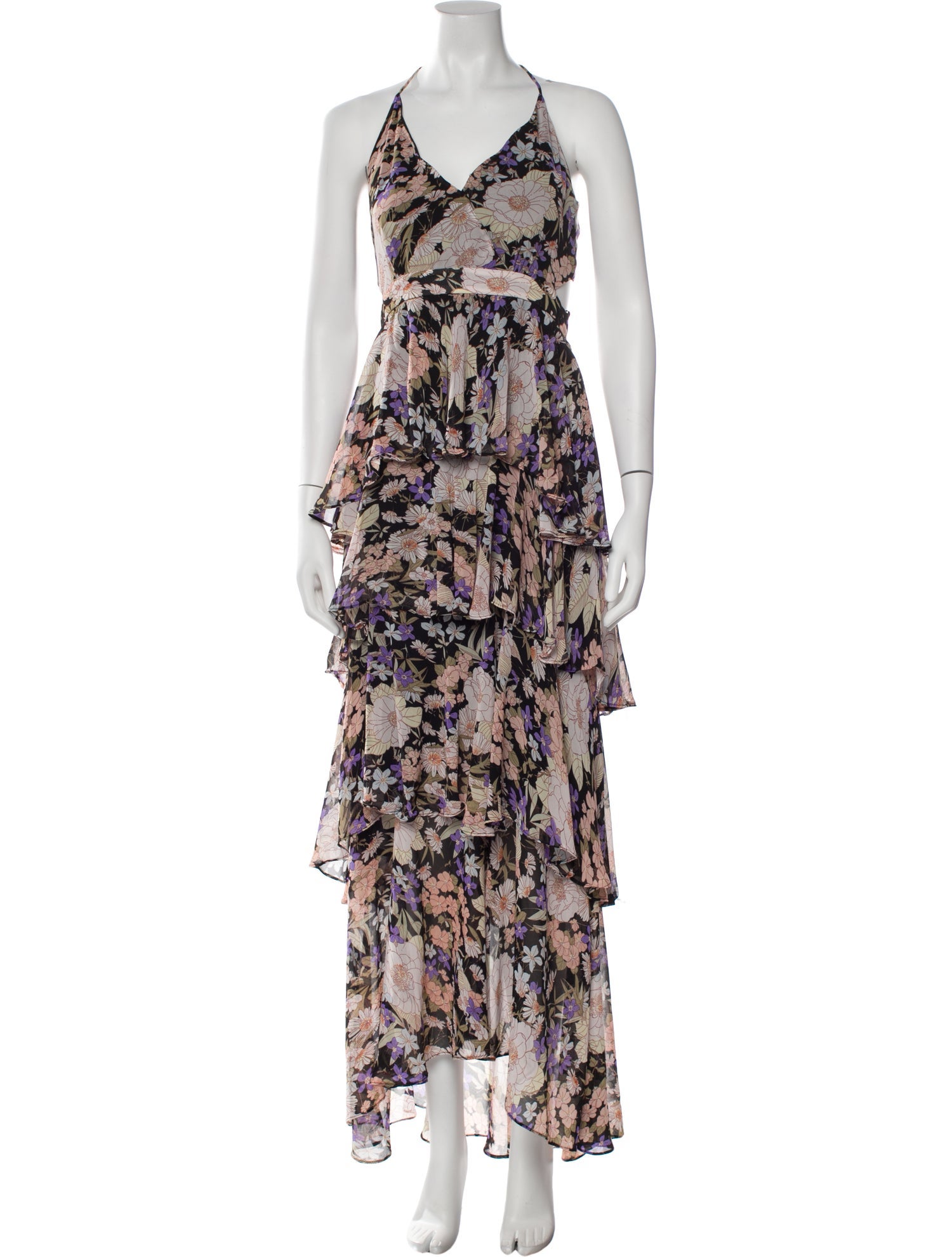 ASTR Floral Print Long Dress