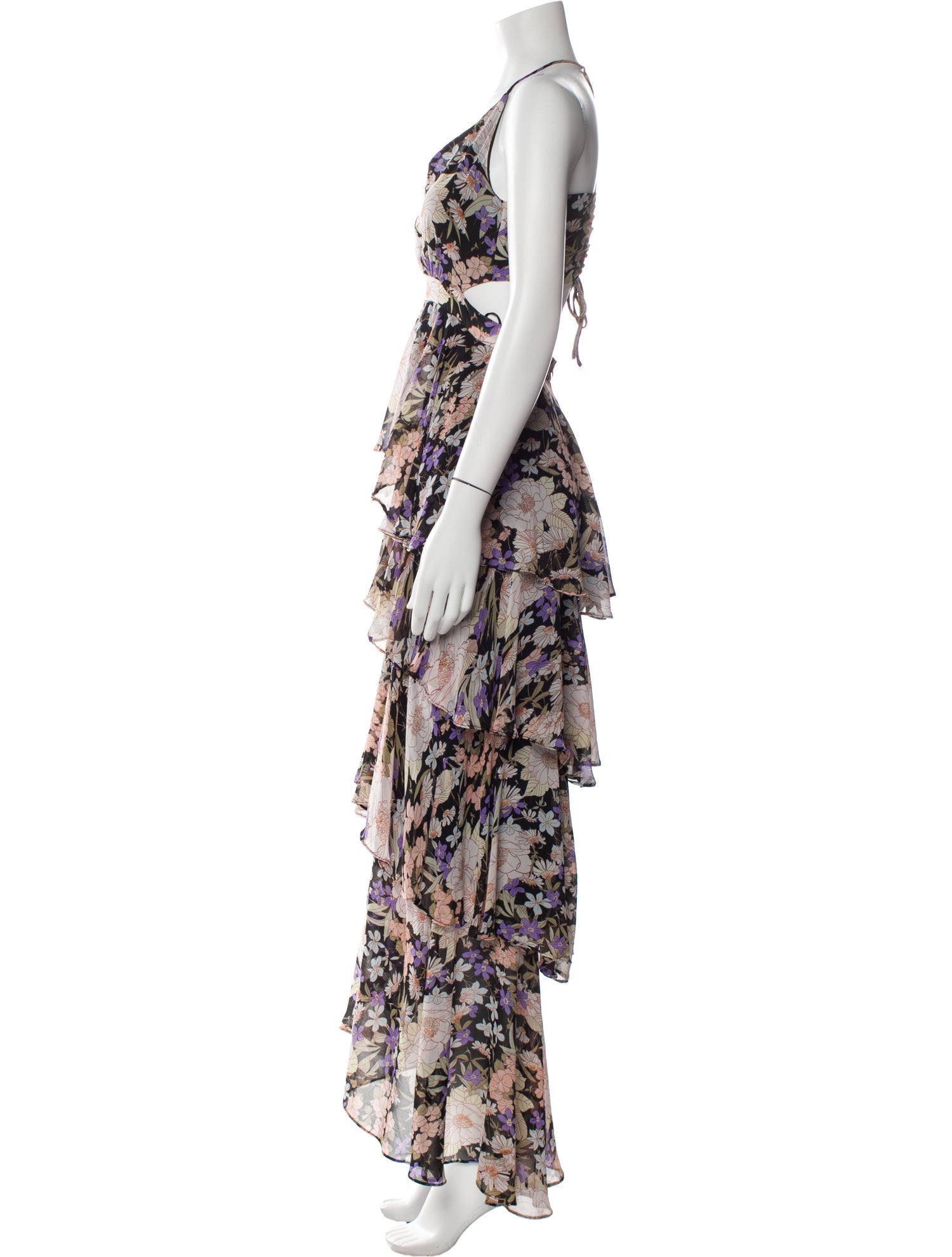 ASTR Floral Print Long Dress