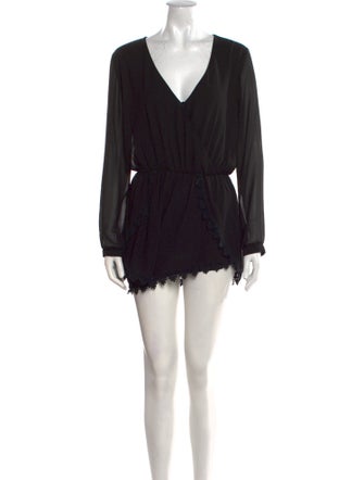 ASTR Plunge Neckline Romper