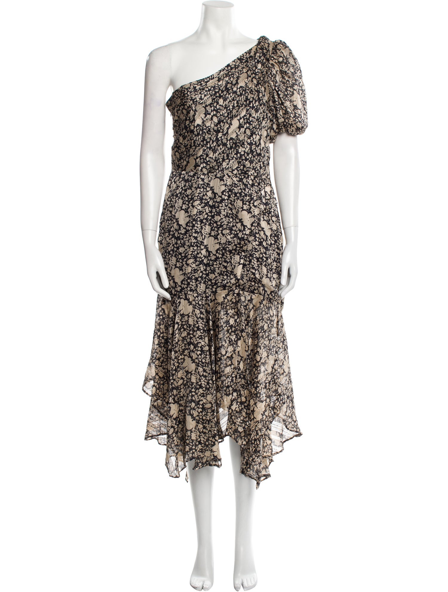 ASTR Floral Print Midi Length Dress