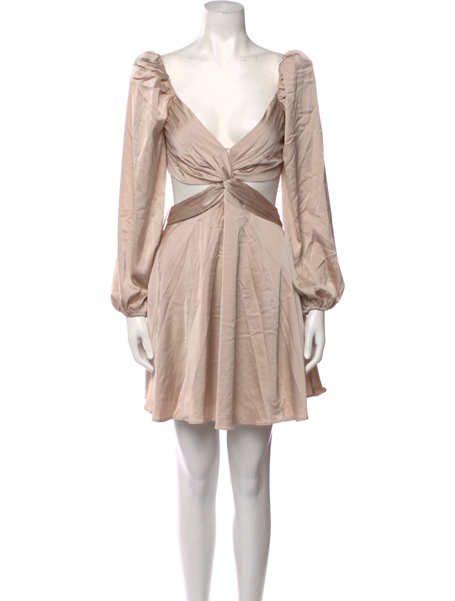 ASTR V-Neck Knee-Length Dress