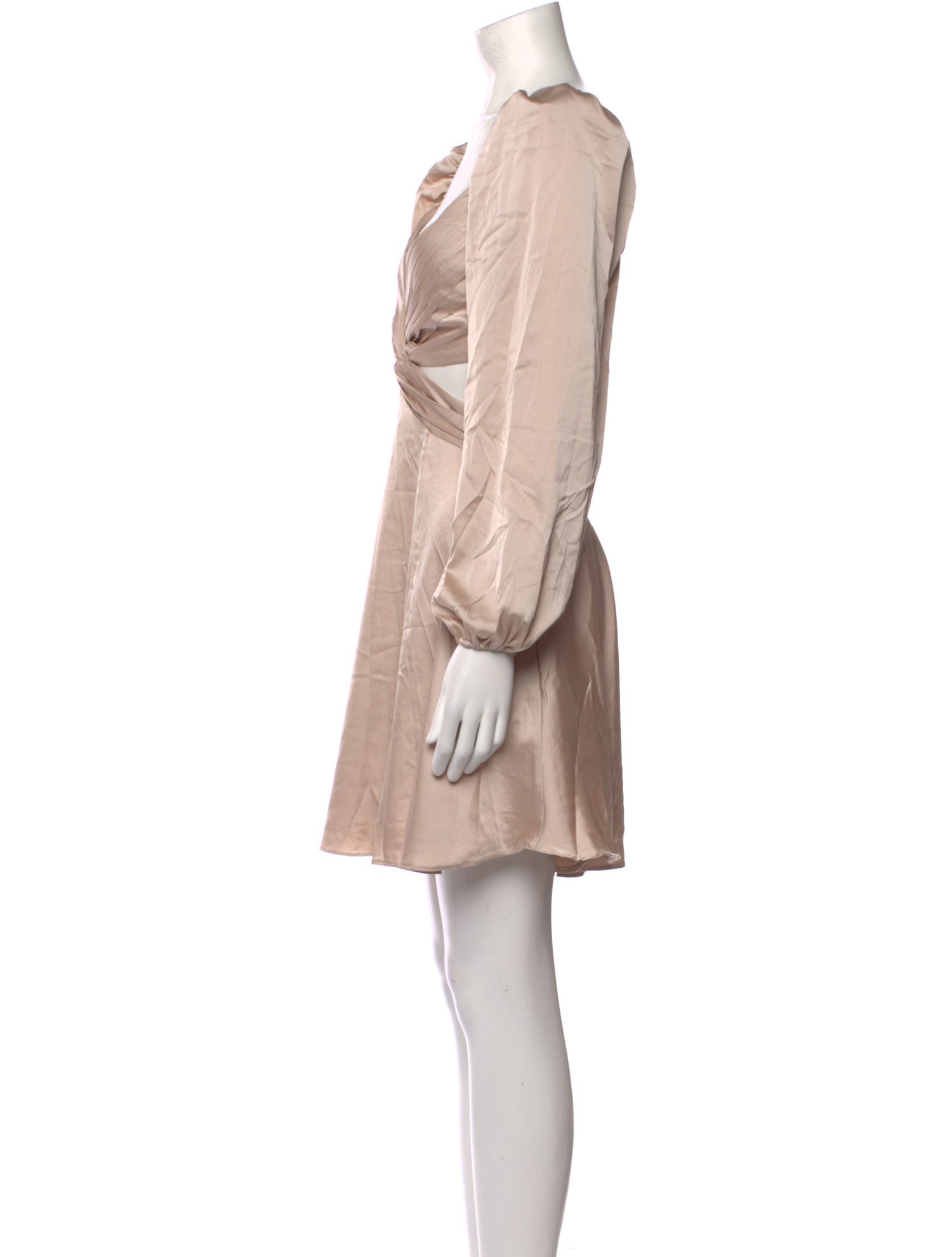 ASTR V-Neck Knee-Length Dress