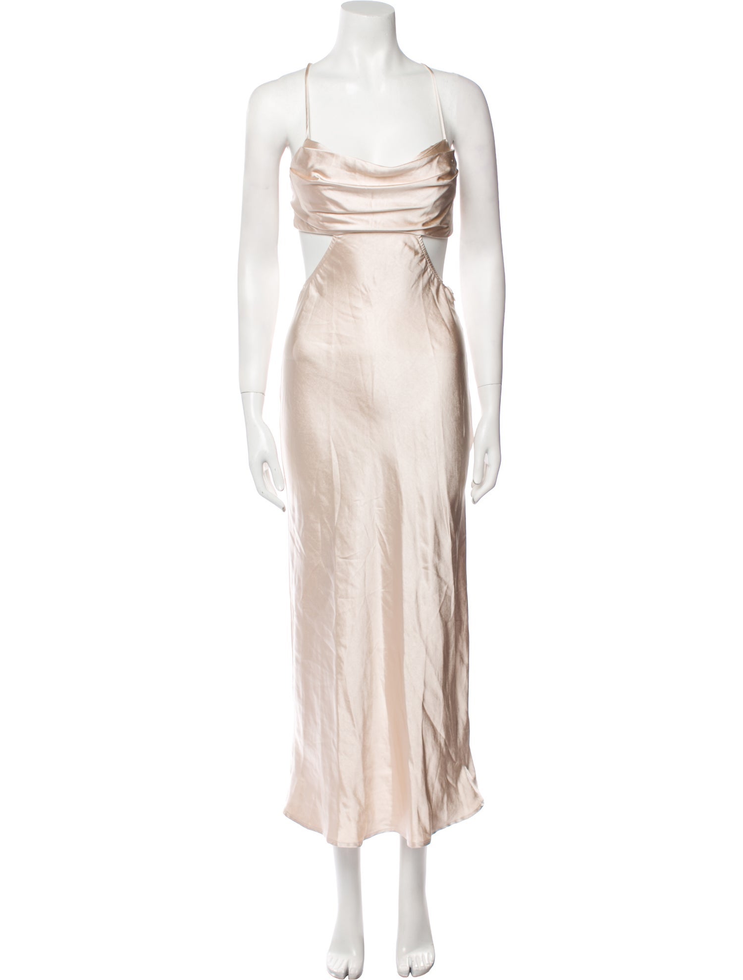 ASTR Cowl Neck Midi Length Dress