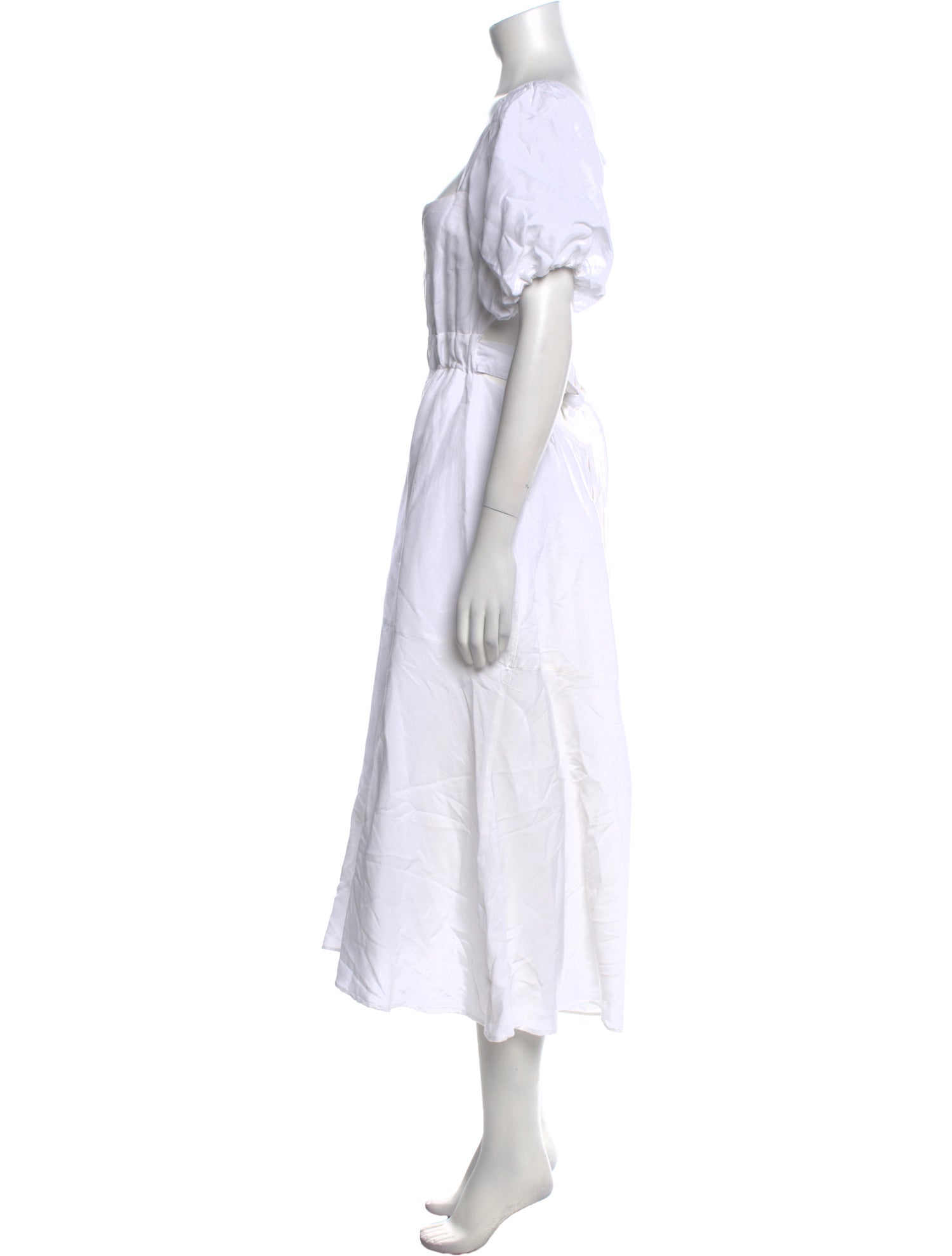 ASTR Square Neckline Midi Length Dress