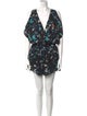 ASTR Floral Print V-Neck Romper