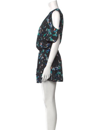 ASTR Floral Print V-Neck Romper