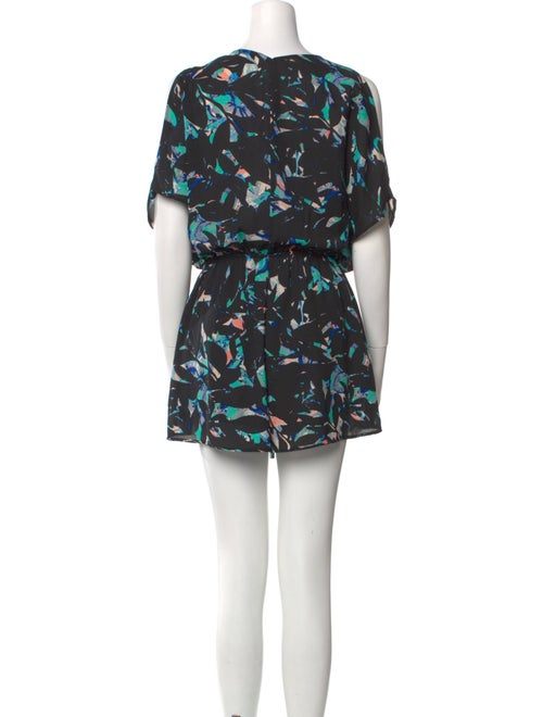 ASTR Floral Print V-Neck Romper