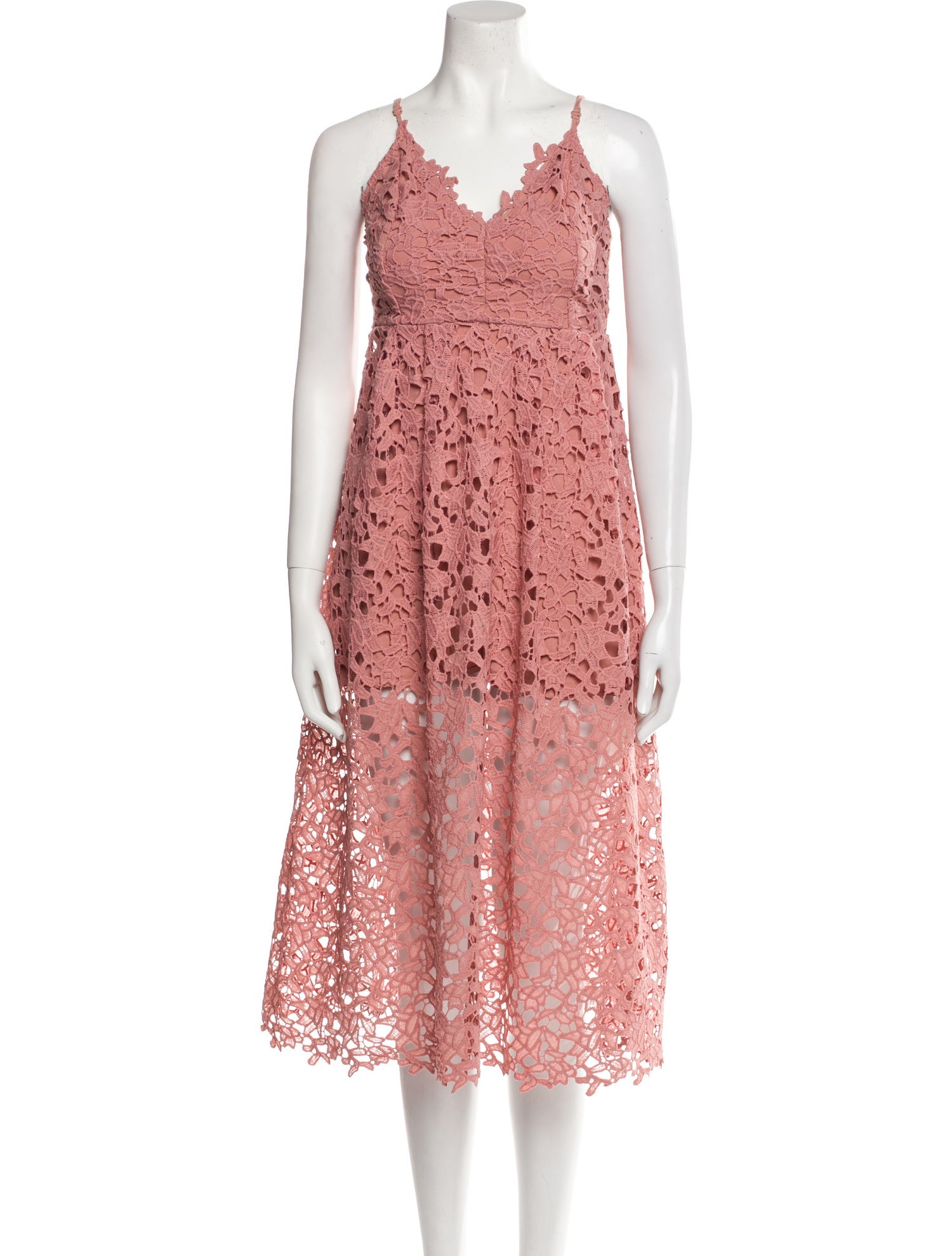 ASTR V-Neck Midi Length Dress