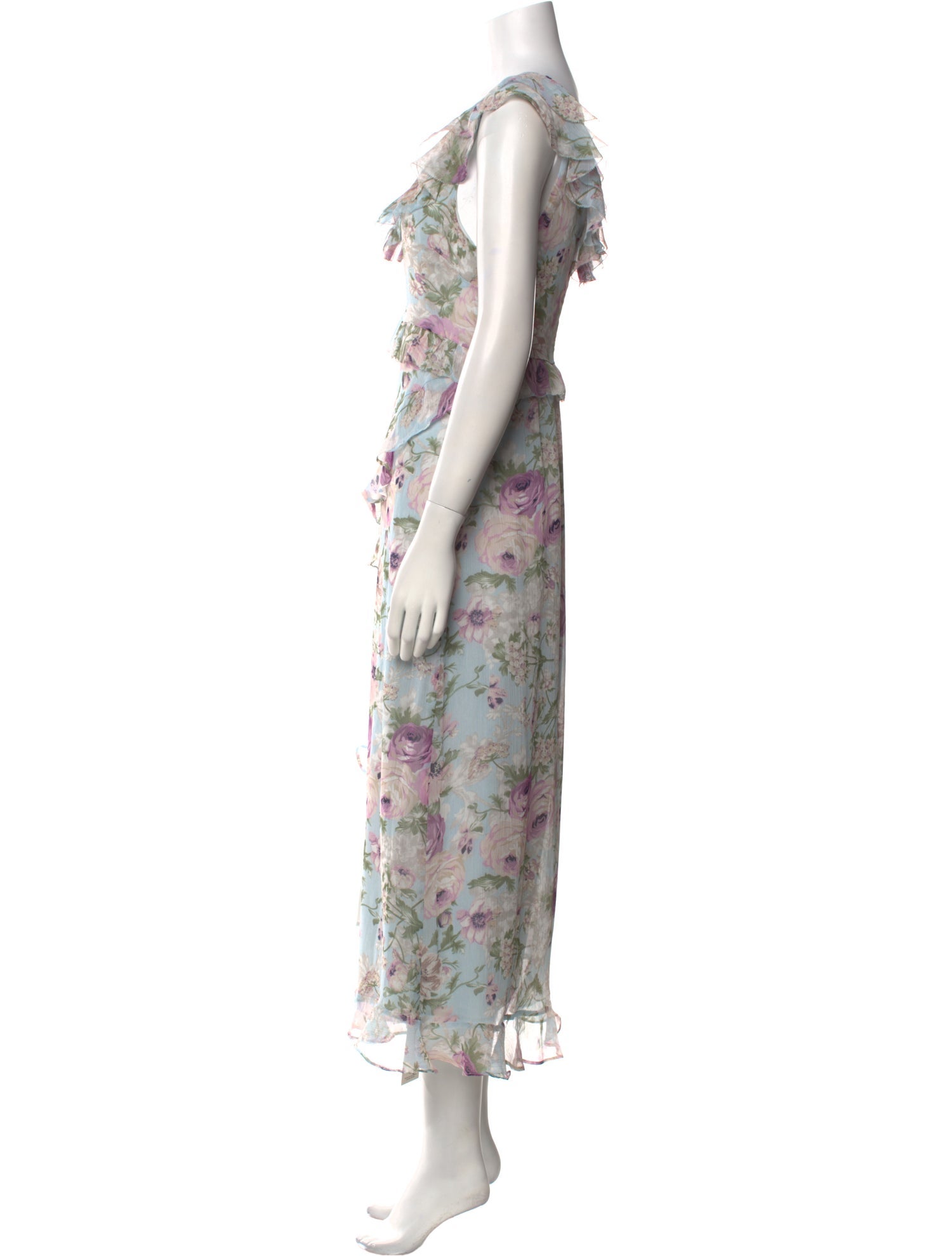 ASTR Floral Print Long Dress w/ Tags