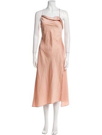 ASTR Square Neckline Midi Length Dress