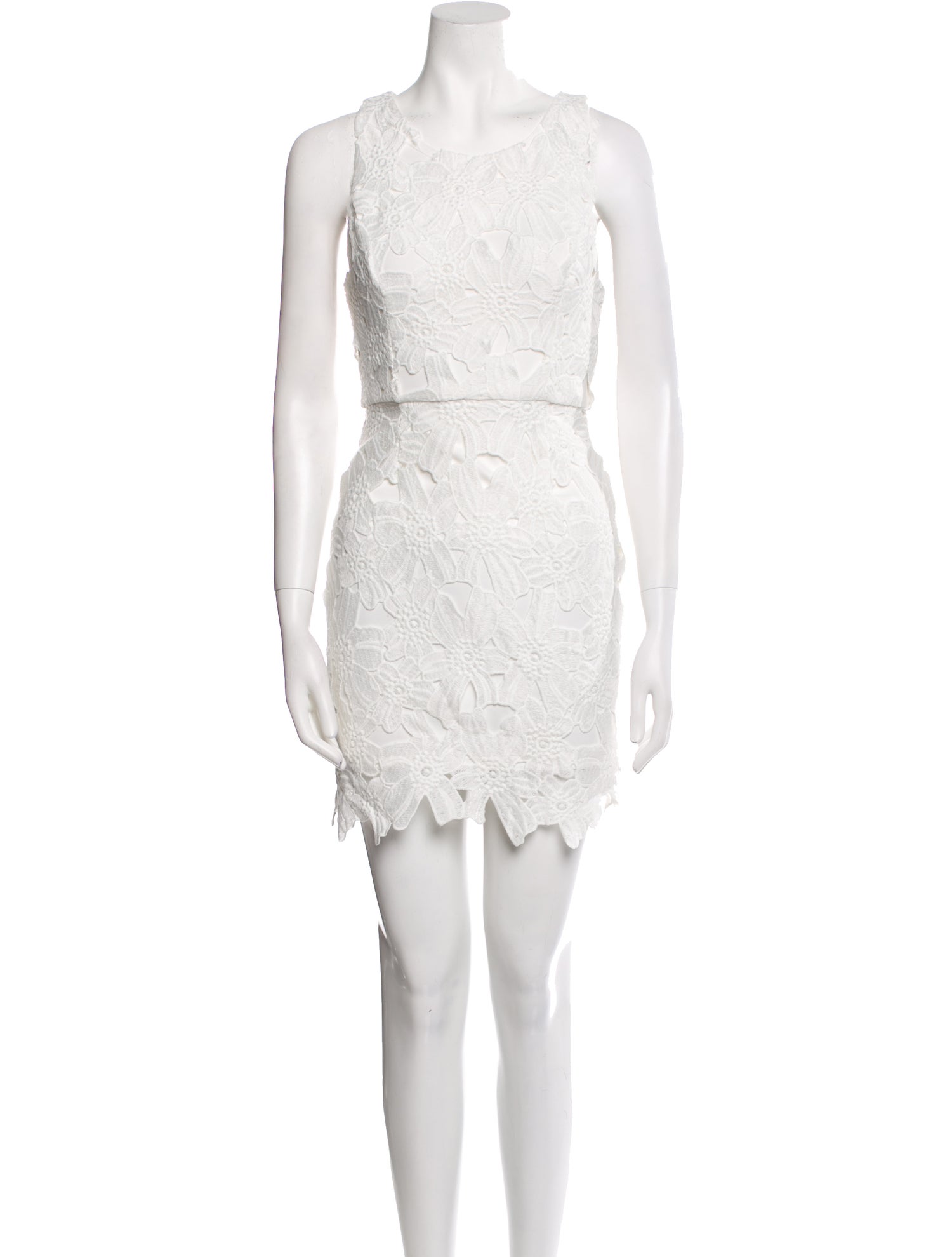 ASTR Lace Pattern Mini Dress