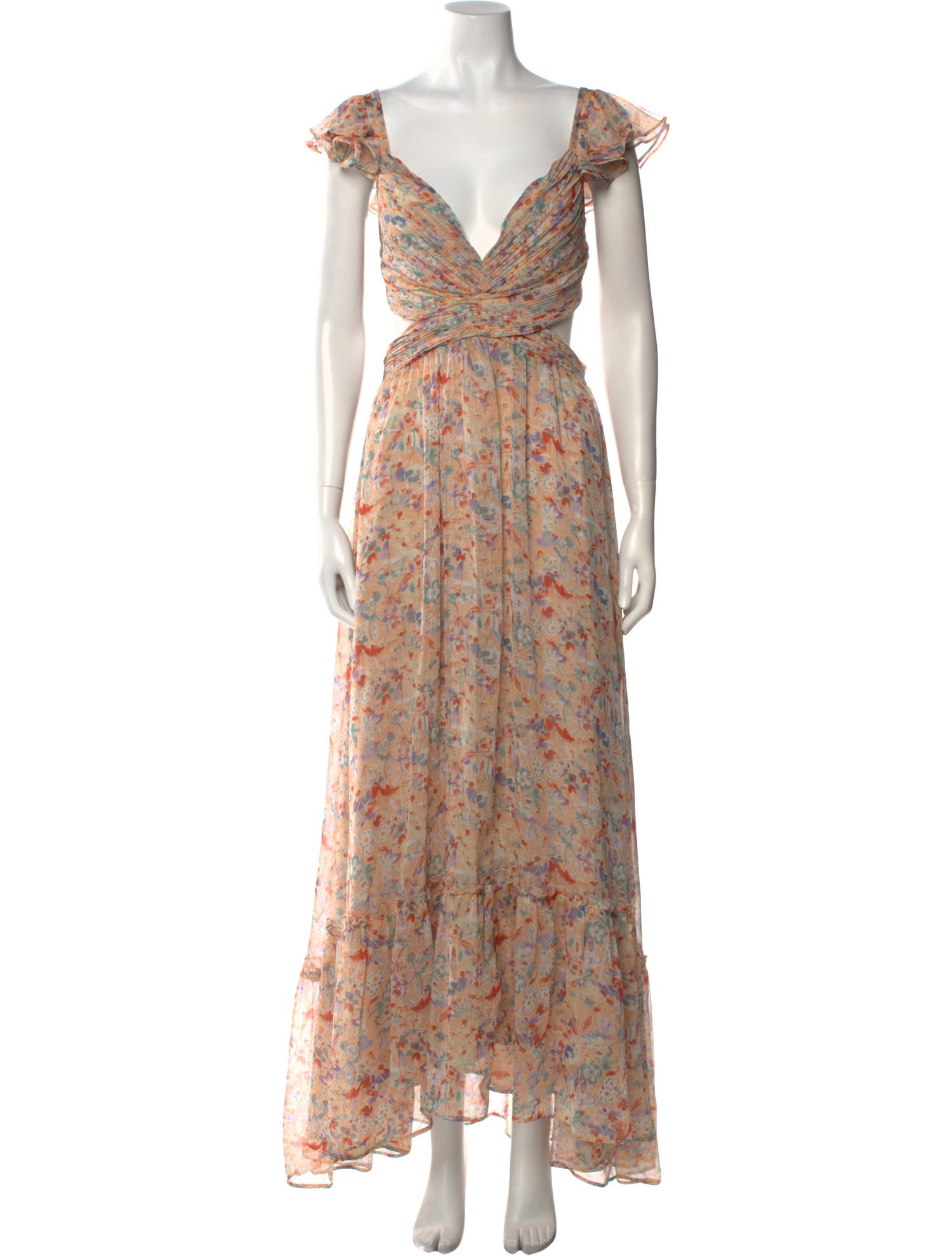 ASTR Floral Print Long Dress