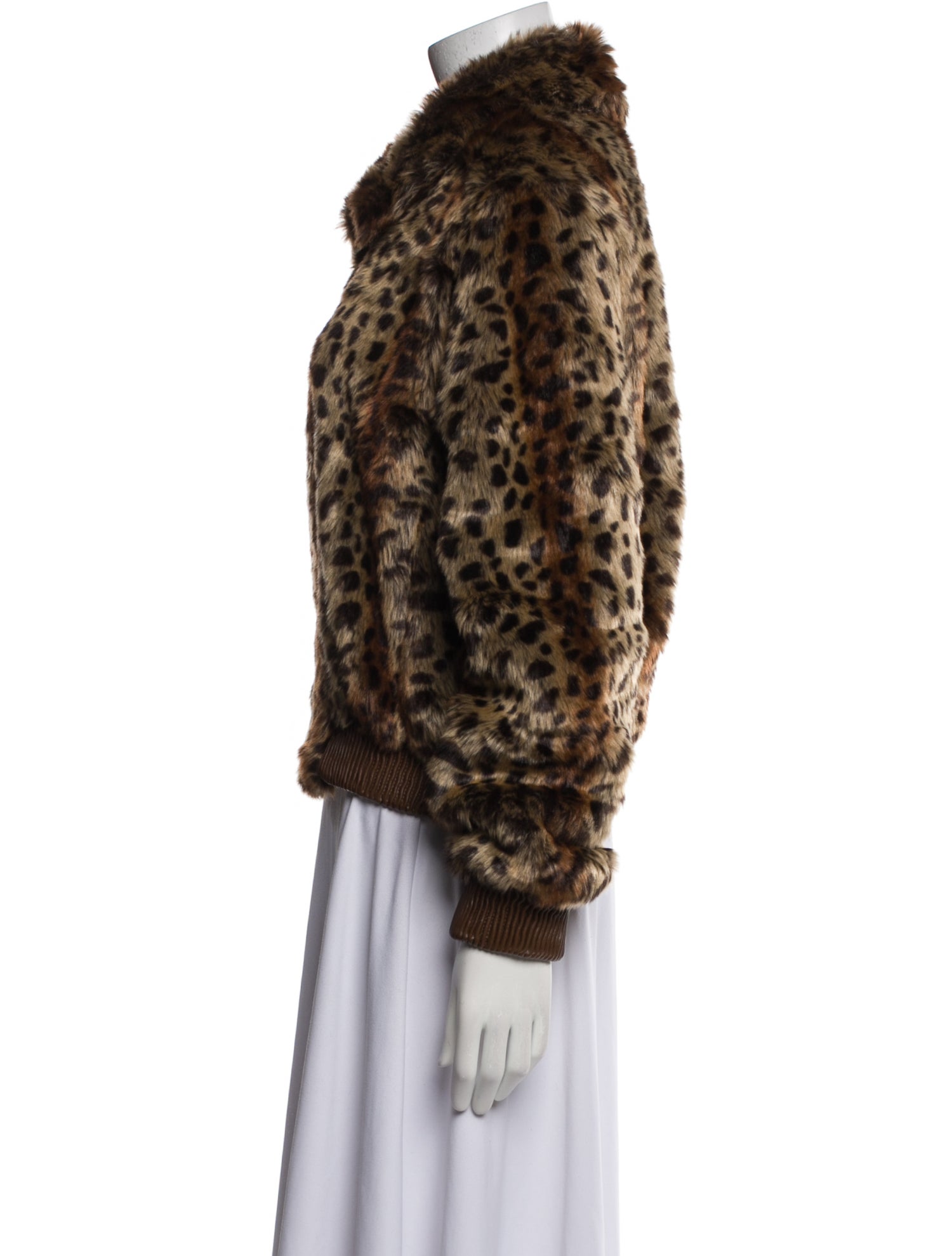 ASTR Animal Print Faux Fur Jacket
