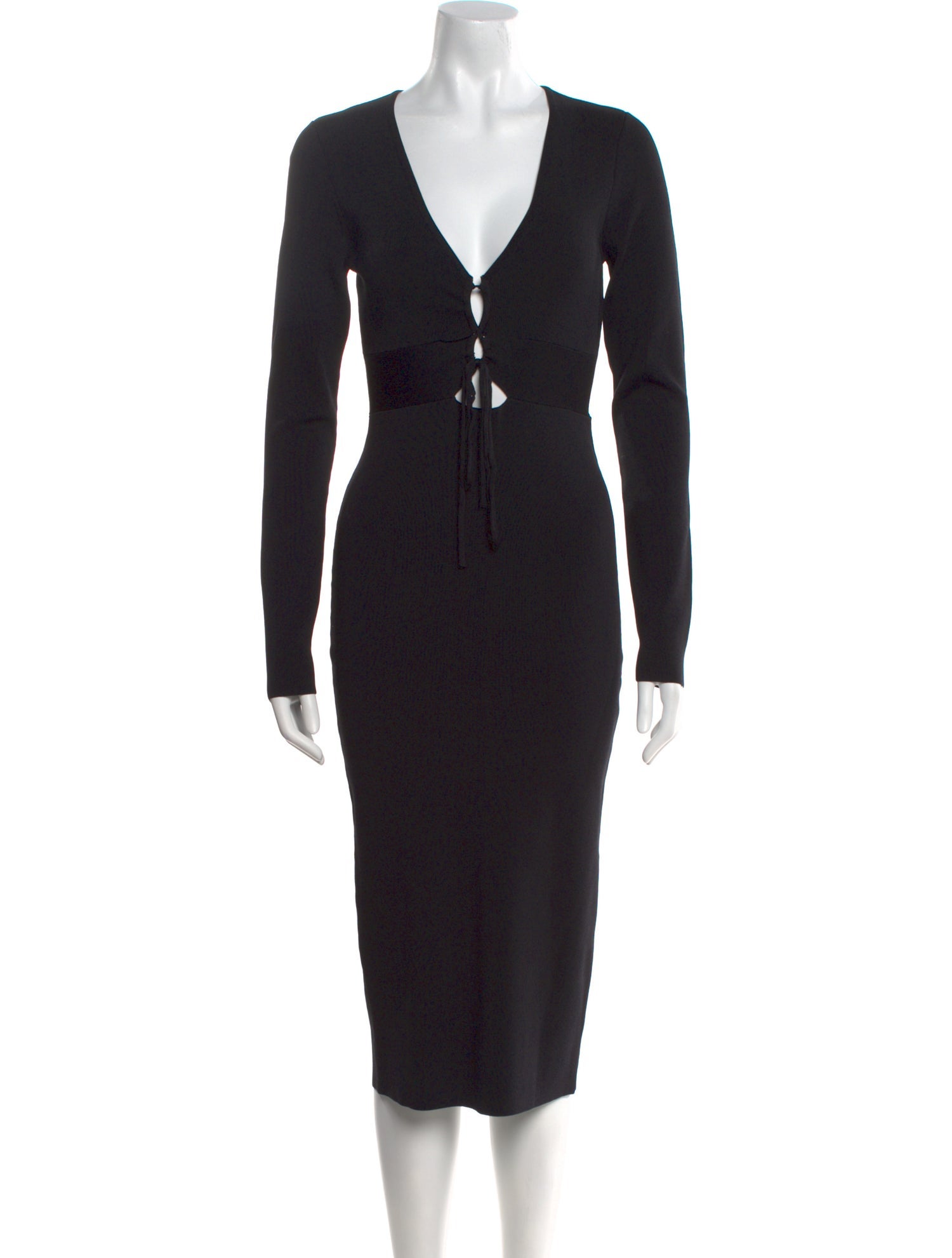 ASTR V-Neck Midi Length Dress